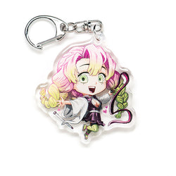 Buy Demon Slayer acrylic keychain featuring double-sided designs of Tanjiro, Nezuko, Zenitsu, Inosuke, and more. This premium 4-inch keychain with a 2.4-inch anime figure has vibrant, scratch-resistant colors and glitter epoxy coating. Ideal for keychains, backpacks, lanyards, and Ita bags. A unique limited edition design by Anime Crush, perfect for otaku collectors, manga lovers, and anime fans. Durable silver D-clasp for long-lasting use. Perfect anime gift.