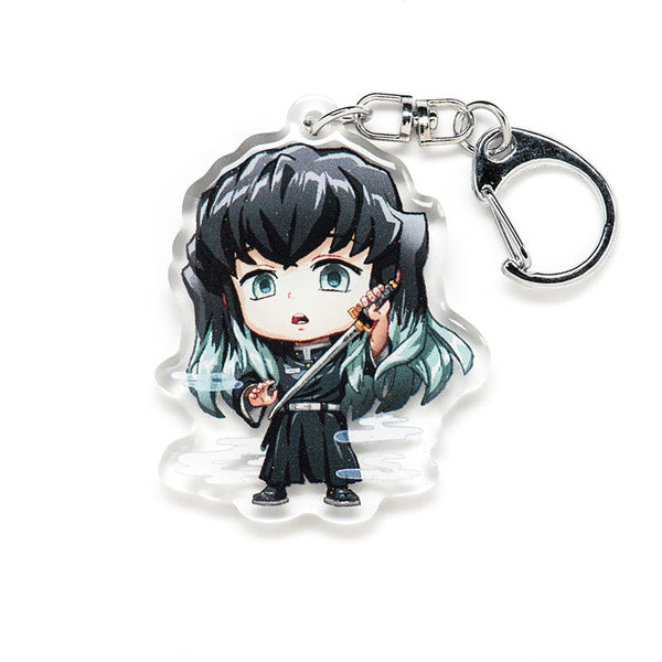 Buy Demon Slayer acrylic keychain featuring double-sided designs of Tanjiro, Nezuko, Zenitsu, Inosuke, and more. This premium 4-inch keychain with a 2.4-inch anime figure has vibrant, scratch-resistant colors and glitter epoxy coating. Ideal for keychains, backpacks, lanyards, and Ita bags. A unique limited edition design by Anime Crush, perfect for otaku collectors, manga lovers, and anime fans. Durable silver D-clasp for long-lasting use. Perfect anime gift.