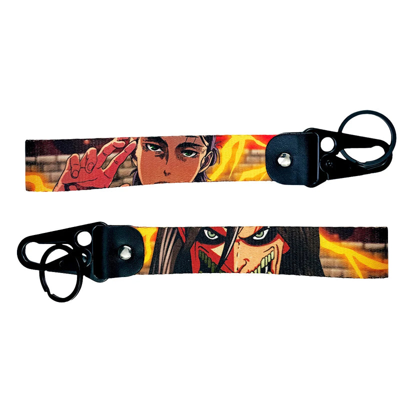 Epic Attack on Titan JDM Lanyard Keychain featuring vivid designs of Eren, Mikasa, Armin, Levi, and the Wings of Freedom emblem. Made from high-quality, durable fabric with bold, double-sided prints, this lanyard is perfect for keys, ID badges, or adding flair to your backpack. Blending the intense spirit of Attack on Titan with JDM style, it’s a must-have for fans who love anime and car culture, honoring the fearless warriors of the Survey Corps and the thrill of the road.