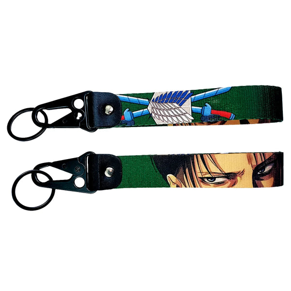 Epic Attack on Titan JDM Lanyard Keychain featuring vivid designs of Eren, Mikasa, Armin, Levi, and the Wings of Freedom emblem. Made from high-quality, durable fabric with bold, double-sided prints, this lanyard is perfect for keys, ID badges, or adding flair to your backpack. Blending the intense spirit of Attack on Titan with JDM style, it’s a must-have for fans who love anime and car culture, honoring the fearless warriors of the Survey Corps and the thrill of the road.