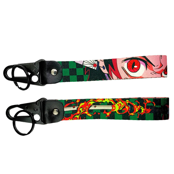 Bold Demon Slayer JDM Lanyard Keychain featuring stunning designs of Tanjiro, Nezuko, Zenitsu, and Inosuke. Made from durable, high-quality fabric with vibrant, double-sided prints, this lanyard is perfect for securing keys, ID badges, or adding a stylish touch to your backpack. Combining the fierce energy of Demon Slayer with JDM aesthetics, it’s a must-have accessory for anime enthusiasts and car culture fans who want to showcase their love for the Demon Slayer Corps wherever they go.