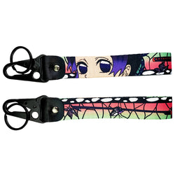 Bold Demon Slayer JDM Lanyard Keychain featuring stunning designs of Tanjiro, Nezuko, Zenitsu, and Inosuke. Made from durable, high-quality fabric with vibrant, double-sided prints, this lanyard is perfect for securing keys, ID badges, or adding a stylish touch to your backpack. Combining the fierce energy of Demon Slayer with JDM aesthetics, it’s a must-have accessory for anime enthusiasts and car culture fans who want to showcase their love for the Demon Slayer Corps wherever they go.