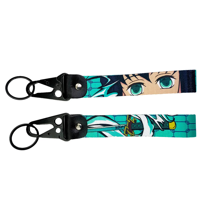 Bold Demon Slayer JDM Lanyard Keychain featuring stunning designs of Tanjiro, Nezuko, Zenitsu, and Inosuke. Made from durable, high-quality fabric with vibrant, double-sided prints, this lanyard is perfect for securing keys, ID badges, or adding a stylish touch to your backpack. Combining the fierce energy of Demon Slayer with JDM aesthetics, it’s a must-have accessory for anime enthusiasts and car culture fans who want to showcase their love for the Demon Slayer Corps wherever they go.