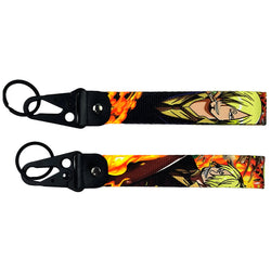 Adventurous One Piece JDM Lanyard Keychain featuring vibrant designs of Luffy, Zoro, Nami, Sanji, and the Straw Hat Pirates Jolly Roger. Made from durable, high-quality fabric with eye-catching, double-sided prints, perfect for keeping keys, ID badges, or adding flair to your backpack. Infusing the thrill of One Piece adventures with JDM style, this lanyard is a must-have for anime and car culture fans ready to sail the Grand Line and show off their passion.