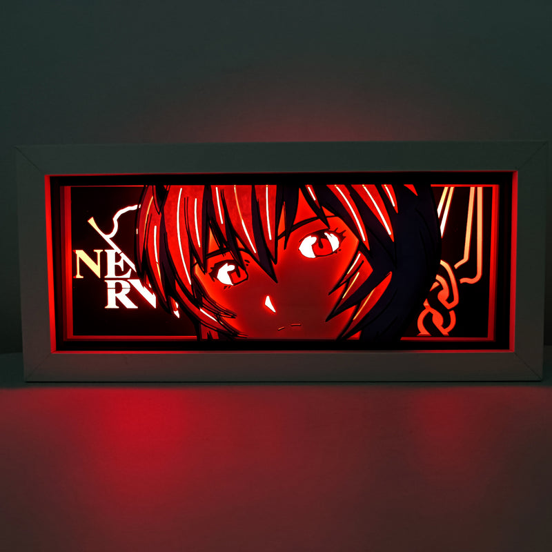 Neon Genesis Evangelion Rei Ayanami RGB Led Light Box Anime Crush