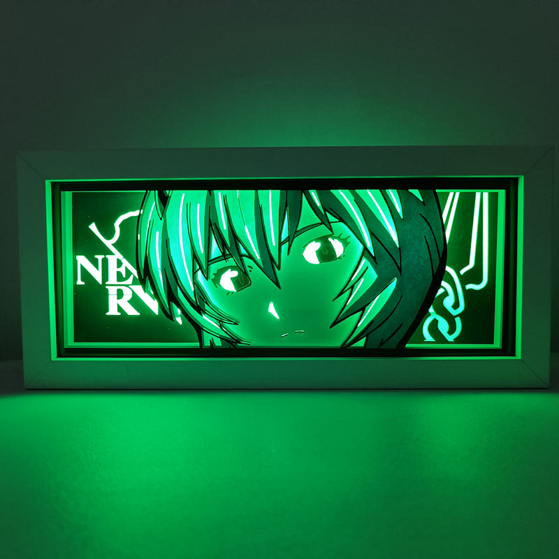 Neon Genesis Evangelion Rei Ayanami RGB Led Light Box Anime Crush