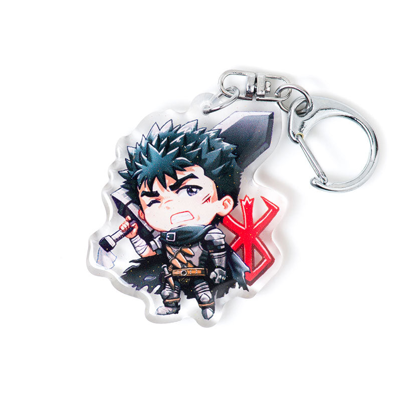 Buy Berserk Anime Acrylic Keychain Double-Sided Featuring Guts, Dragonslayer, Griffith, Behelit, Brand of Sacrifice, Skull Knight, Golden Age, Eclipse, Black Swordsman, Berserker Armor, God Hand, and Falcon of Light Glitter Epoxy Coating Premium Quality Vibrant Colors Durable Scratch-Resistant 4-Inch Keychain with 2.4-Inch Anime Figure Unique Limited Edition Design by Anime Crush Perfect for Keychains, Car Keyfobs, Backpacks, Lanyards, Ita Bags, Otaku Collectors, and Anime Fans Gift for Manga Lovers Durable