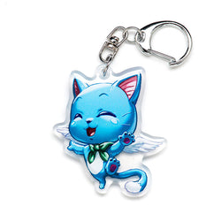 Buy Fairy Tail acrylic keychain featuring beloved characters like Natsu, Lucy, and Happy. This premium 4-inch keychain with a 2.4-inch anime figure offers vibrant, scratch-resistant colors and a glitter epoxy coating. Ideal for keychains, backpacks, lanyards, and Ita bags. A limited edition design perfect for Fairy Tail collectors, otaku, and anime fans. Includes a durable silver D-clasp for long-lasting use. Perfect anime gift.