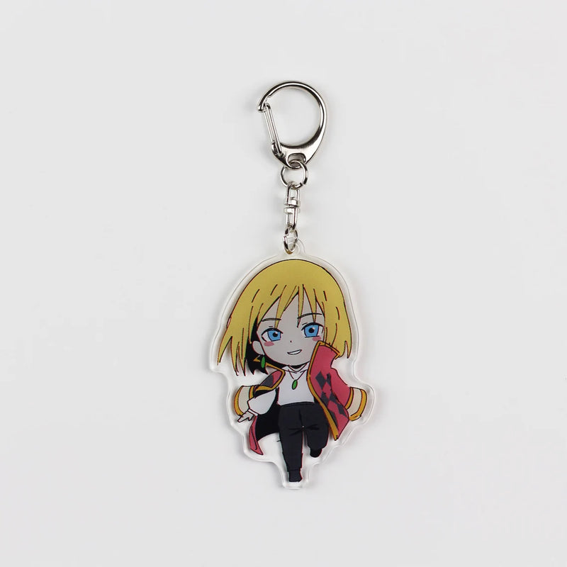 Studio Ghibli Howl's Moving Castle Acrylic Keychain – Featuring chibi-style Wizard Howl and Sophie. High-quality acrylic design showcasing beloved characters, perfect for fans of Studio Ghibli and anime collectors. Lightweight, durable, and ideal for keys, bags, or backpacks. Unique accessory for Howl's Moving Castle enthusiasts, anime memorabilia collectors, and lovers of whimsical art.