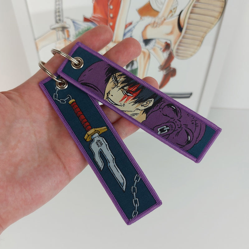 Toji Fushiguro Embroidered Jet Tag featuring the iconic Sorcerer Killer from Jujutsu Kaisen. Showcasing high-quality embroidery of Toji’s signature weapons and his fearless demeanor, this jet tag is crafted with durable, double-sided materials. Perfect for keys, backpacks, or cars, it embodies Toji’s legendary strength and cunning. A must-have collectible for Jujutsu Kaisen fans who admire Toji Fushiguro’s role in the series, this stylish accessory makes an unforgettable gift for anime and manga enthusiasts