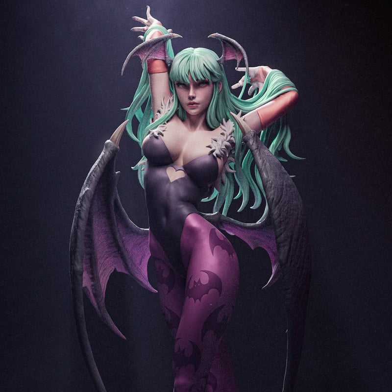 High-quality resin anime figure of Morrigan Aensland from Darkstalkers, showcasing exceptional craftsmanship and intricate detailing. This premium collectible captures Morrigan’s alluring and iconic design, embodying her elegance, power, and charm as the legendary succubus. Perfect for fans of anime figures, fighting game enthusiasts, and Darkstalkers collectors, this figure is a stunning addition to any collection celebrating this timeless character