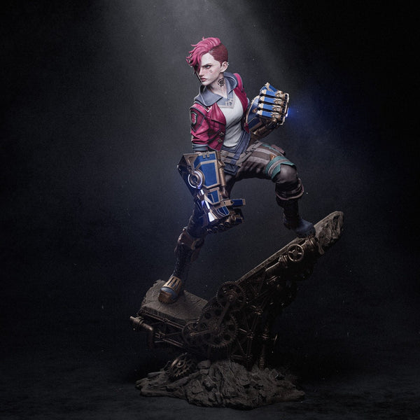 High-quality resin anime figure of Vi from League of Legends and Arcane, featuring exceptional craftsmanship and intricate detailing. This premium collectible captures Vi’s fierce determination and iconic design, showcasing her strength and bold personality as seen in the hit series and game. Perfect for fans of anime figures, Arcane enthusiasts, and League of Legends collectors, this figure is an ideal addition to any collection celebrating the powerful enforcer