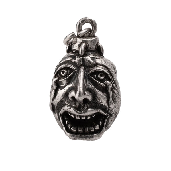 Handcrafted Behelit Jewelry – Berserk-inspired pendant necklace featuring Guts, Griffith, and God Hand symbolism with double-sided design: awakened face and sleeping face. High-quality pewter, hand-cast, unique imperfections, 22-inch (55.9 cm) stainless steel ball chain, secure lobster claw closure. Perfect for Berserk fans, anime collectors, dark fantasy lovers, cosplay, and unique gifts. Symbolic, collectible, artisan design.