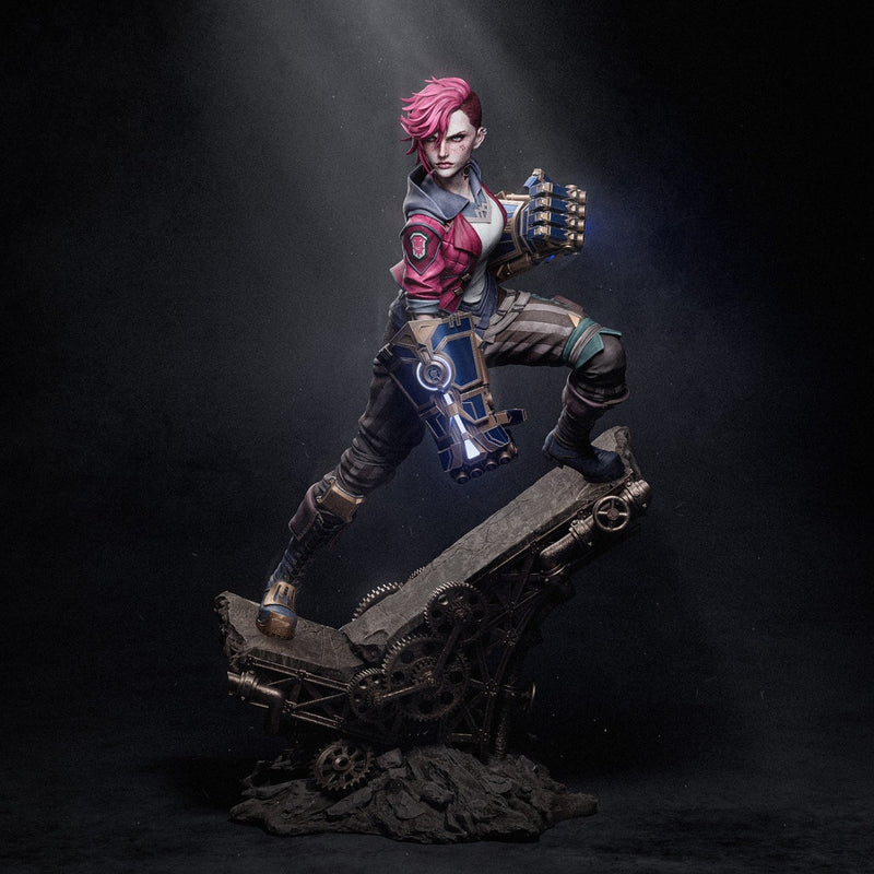 High-quality resin anime figure of Vi from League of Legends and Arcane, featuring exceptional craftsmanship and intricate detailing. This premium collectible captures Vi’s fierce determination and iconic design, showcasing her strength and bold personality as seen in the hit series and game. Perfect for fans of anime figures, Arcane enthusiasts, and League of Legends collectors, this figure is an ideal addition to any collection celebrating the powerful enforcer