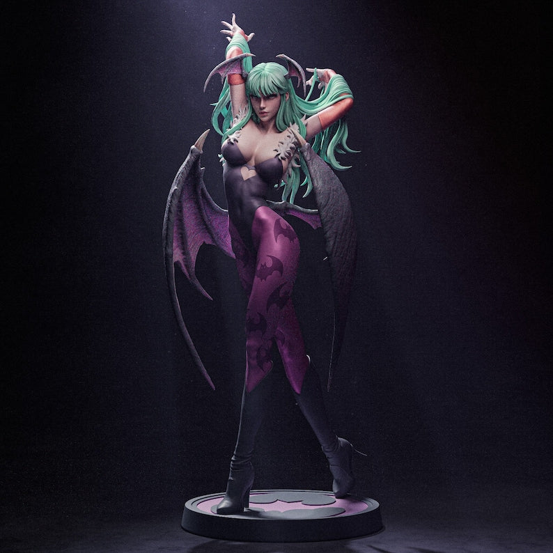 High-quality resin anime figure of Morrigan Aensland from Darkstalkers, showcasing exceptional craftsmanship and intricate detailing. This premium collectible captures Morrigan’s alluring and iconic design, embodying her elegance, power, and charm as the legendary succubus. Perfect for fans of anime figures, fighting game enthusiasts, and Darkstalkers collectors, this figure is a stunning addition to any collection celebrating this timeless character