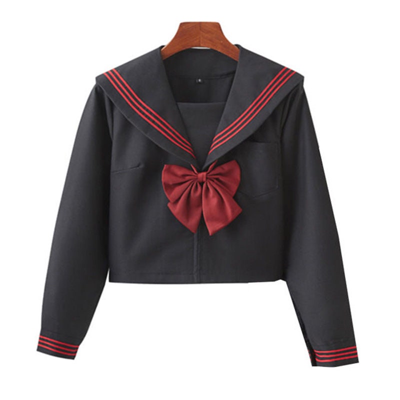 Buy Authentic Japanese Sailor School Uniform Set – Sailor Fuku Cosplay Outfit with JK Uniform Skirt, Sailor Suit Top, and Bowtie – Perfect for Anime Fans, Conventions, Festivals, and Everyday Wear – Comfortable Linen Nylon Blend – Black & White Design with Long & Short Sleeve Options – Classic Seifuku Style for Cosplay, Otaku Fashion, and Roleplay – Limited Edition Iconic Anime Schoolgirl Look – Must-Have Cosplay Costume for Anime Lovers – Versatile, Durable, and Stylish Anime Apparel