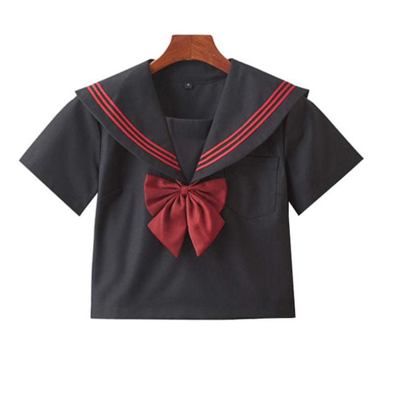 Buy Authentic Japanese Sailor School Uniform Set – Sailor Fuku Cosplay Outfit with JK Uniform Skirt, Sailor Suit Top, and Bowtie – Perfect for Anime Fans, Conventions, Festivals, and Everyday Wear – Comfortable Linen Nylon Blend – Black & White Design with Long & Short Sleeve Options – Classic Seifuku Style for Cosplay, Otaku Fashion, and Roleplay – Limited Edition Iconic Anime Schoolgirl Look – Must-Have Cosplay Costume for Anime Lovers – Versatile, Durable, and Stylish Anime Apparel