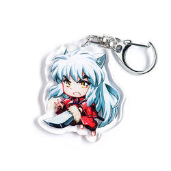 Buy Inuyasha acrylic keychain featuring beloved characters like Inuyasha, Kagome, and Sesshomaru. This premium 4-inch keychain with a 2.4-inch anime figure offers vibrant, scratch-resistant colors and a glitter epoxy coating. Ideal for keychains, backpacks, lanyards, and Ita bags. A limited edition design perfect for Inuyasha fans, otaku, and anime collectors. Includes a durable silver D-clasp for long-lasting use. Perfect anime gift for Inuyasha lovers.