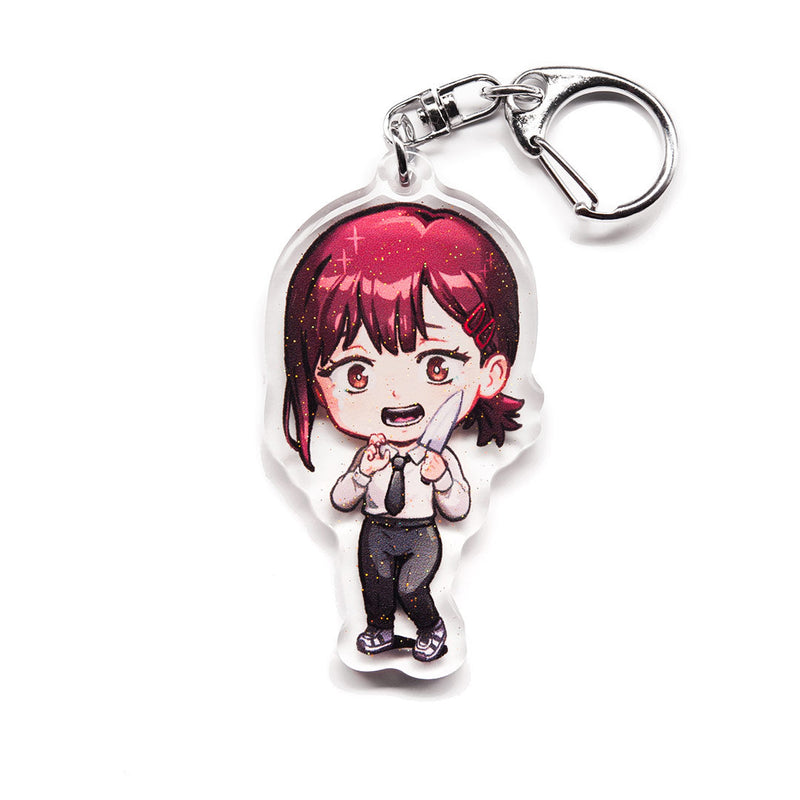 Buy Chainsaw Man Anime Acrylic Keychain Double-Sided Featuring Denji, Pochita, Power, Aki, Makima, Gun Devil, Katana Man, Blood Devil, Chainsaw Transformation, Public Safety Devil Hunters, and Fiend Characters Glitter Epoxy Coating Premium Quality Vibrant Colors Durable Scratch-Resistant 4-Inch Keychain with 2.4-Inch Anime Figure Unique Limited Edition Design by Anime Crush Perfect for Keychains, Car Keyfobs, Backpacks, Lanyards, Ita Bags, Otaku Collectors, and Anime Fans Gift for Manga Lovers Durable Silve