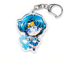 Charming Sailor Moon acrylic keychain with double-sided designs of Sailor Moon, Luna, and Tuxedo Mask. Featuring vibrant, scratch-resistant colors and a glitter epoxy coating. Perfect for accessorizing backpacks, lanyards, and Ita bags. Durable silver D-clasp ensures long-lasting quality. A magical collectible and the ideal gift for Sailor Moon fans and anime lovers!