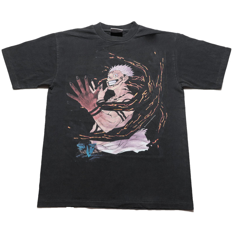 Jujutsu Kaisen oversized anime t-shirt featuring Ryomen Sukuna, Yuji Itadori, Satoru Gojo, Megumi Fushiguro, Nobara Kugisaki, Yuta Okkotsu and Rika, dark streetwear by Anime Crush
