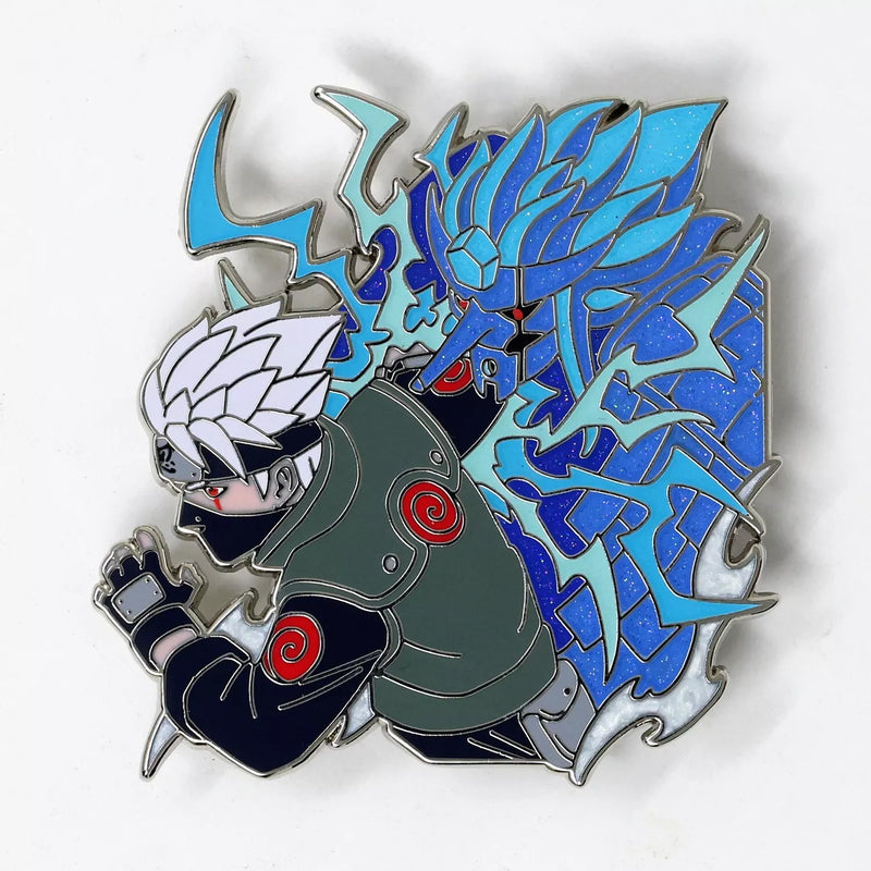 Kakashi Hatake Enamel Pin Collection – Limited Edition Collectibles Featuring Kakashi from Naruto. Premium Black Nickel Finish, Hard Enamel with Print Details, Numbered with Lasered Logo, Large 3 Inches (7.6 cm), Double Butterfly Clutch for Secure Attachment. Perfect Anime Merchandise for Naruto and Kakashi Fans, Collectors, and Enthusiasts. Includes Exclusive Kakashi Hatake Design, Anime Accessories, Otaku Gifts, Anime Convention Collectibles, and Cosplay Accessories.