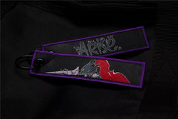 Solo Leveling: Ore dake Level Up na Ken Embroidered Jet Tag featuring Cha Hae-In, the Shadow Monarch symbol, and his iconic dual daggers. Crafted from durable, high-quality materials with bold, double-sided embroidery, this jet tag perfectly captures the intense action and dark fantasy of Solo Leveling. Perfect for keys, backpacks, or cars, this collectible is a must-have for fans of Sung Jin-Woo’s journey and anime enthusiasts who love epic leveling-up stories. Show off your love for Solo Leveling