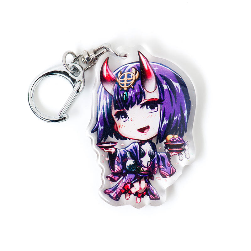 Shuten Douji acrylic keychain from Fate Grand Order, anime acrylic charm inspired by Fate series including Fate Stay Night, Fate Zero and Fate Strange Fake
