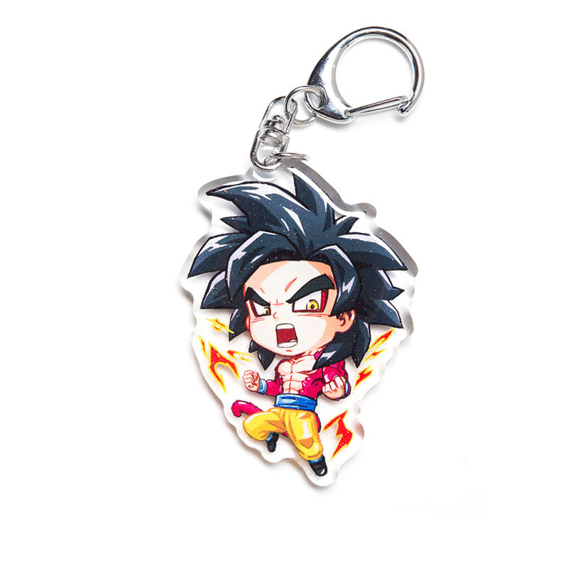 Buy Dragon Ball Z acrylic keychain featuring iconic characters like Goku, Vegeta, and more. This premium 4-inch keychain with a 2.4-inch anime figure offers vibrant, scratch-resistant colors and a glitter epoxy coating. Ideal for keychains, backpacks, lanyards, and Ita bags. A limited edition design perfect for Dragon Ball Z collectors, otaku, and anime fans. Includes a durable silver D-clasp for long-lasting use. Perfect anime gift.