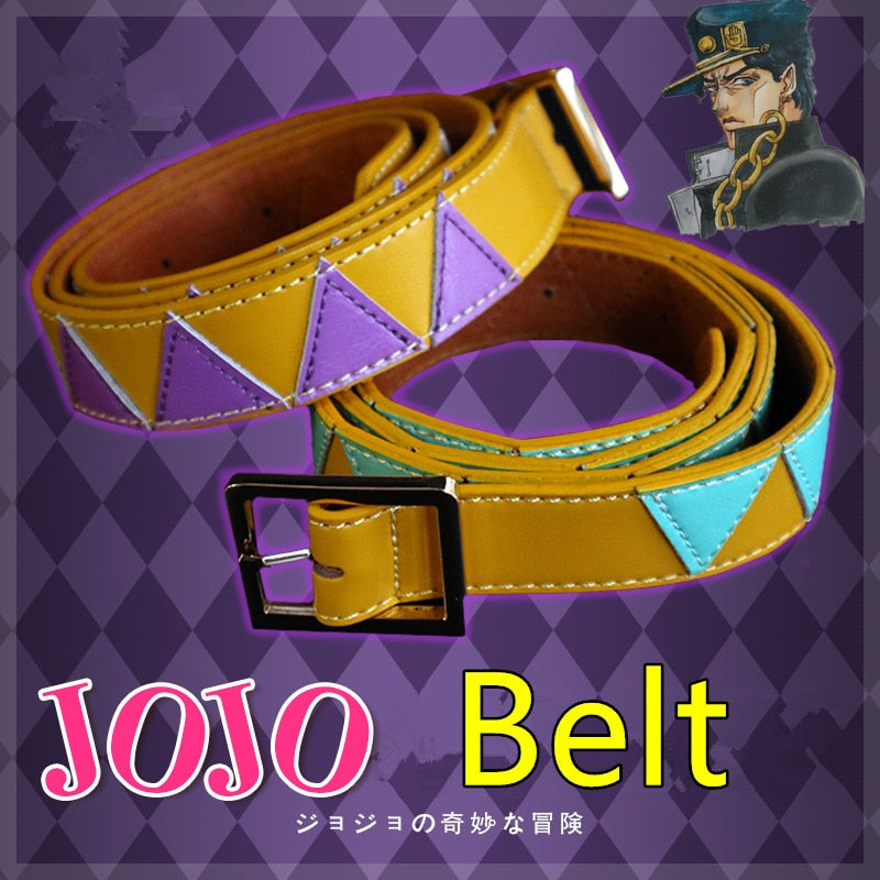 JoJo's Bizarre Adventure Anime Jojo Part 1 2 3 4 5 Jotaro Kujo Cosplay Double Belt