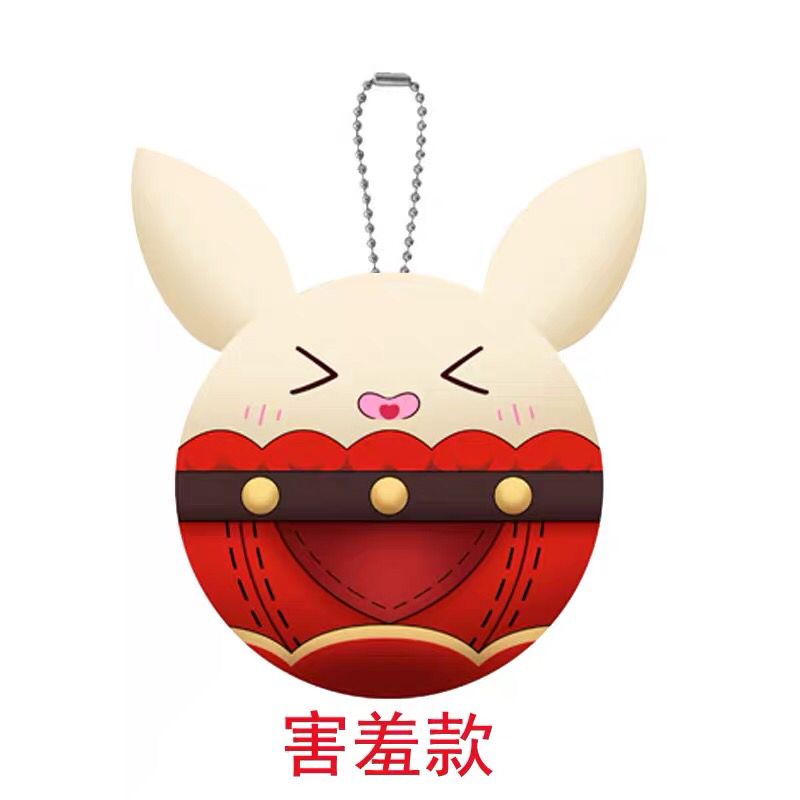 Genshin Impact Anime Klee Bomb Jumpy Dumpty Plushies Fluffy Bouncing Bombs Keychains Emoji Anime Aesthetic