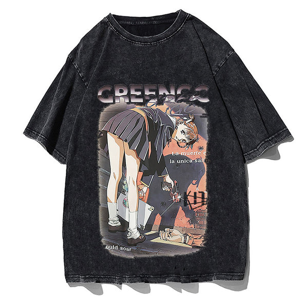 Anime & manga Kite Vintage Anime Oversized Graphic T-Shirt