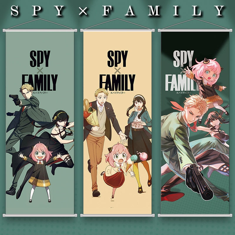 Spy x Family Anime Wall Scroll Poster Room Decoration Wall Art Canvas Painting   Anya Loid Yor Forger