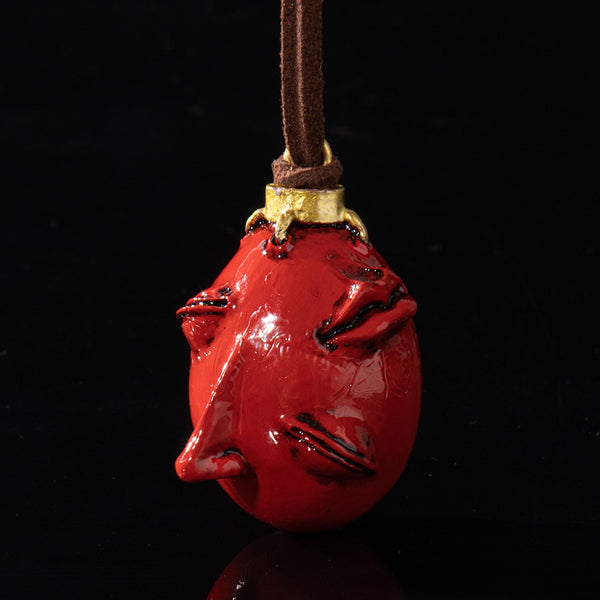 Berserk Crimson Behelit ''Egg of the King'' Necklace Griffith Guts Casca