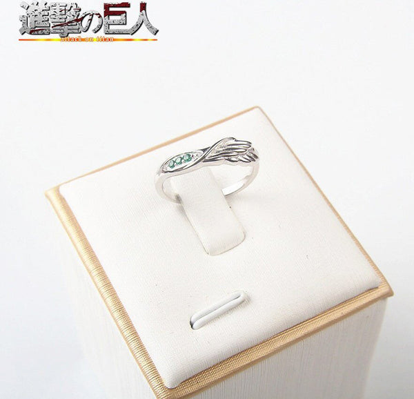 Attack on Titan Eren Levi Mikasa Armin Wings of freedom Rings Jewelry Pattern Inspired Crafted Handmame, Made to Order Anime Gift AOT